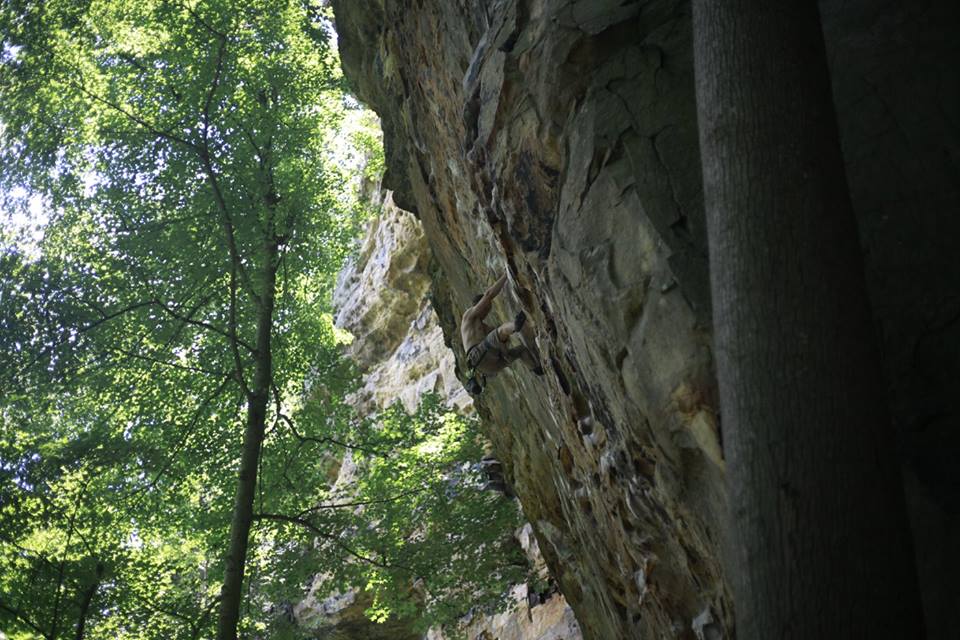 John LaGe climbing in red river gorge